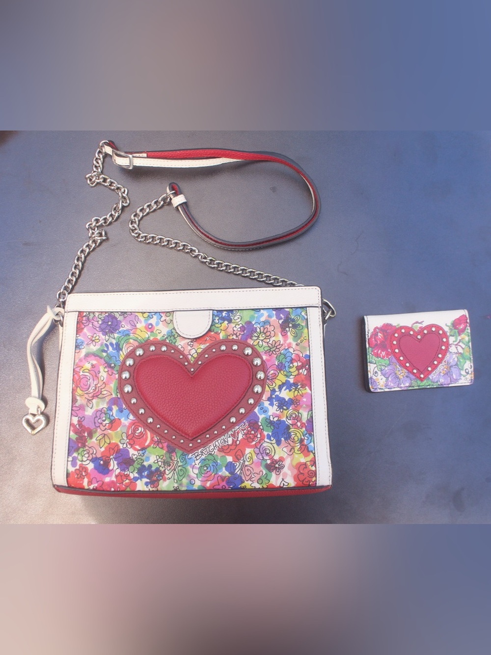 Brighton Love bouquet shoulder bag and matching wallet - NWT